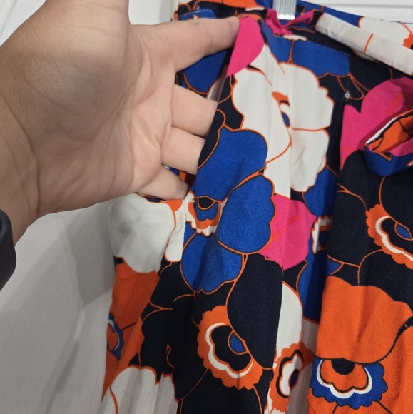 Jules and Leopold Floral Waist Tie Pants Wide Leg Sz XL - Picture 7 of 10